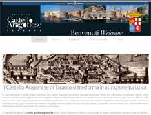 Tablet Screenshot of castelloaragonesetaranto.com